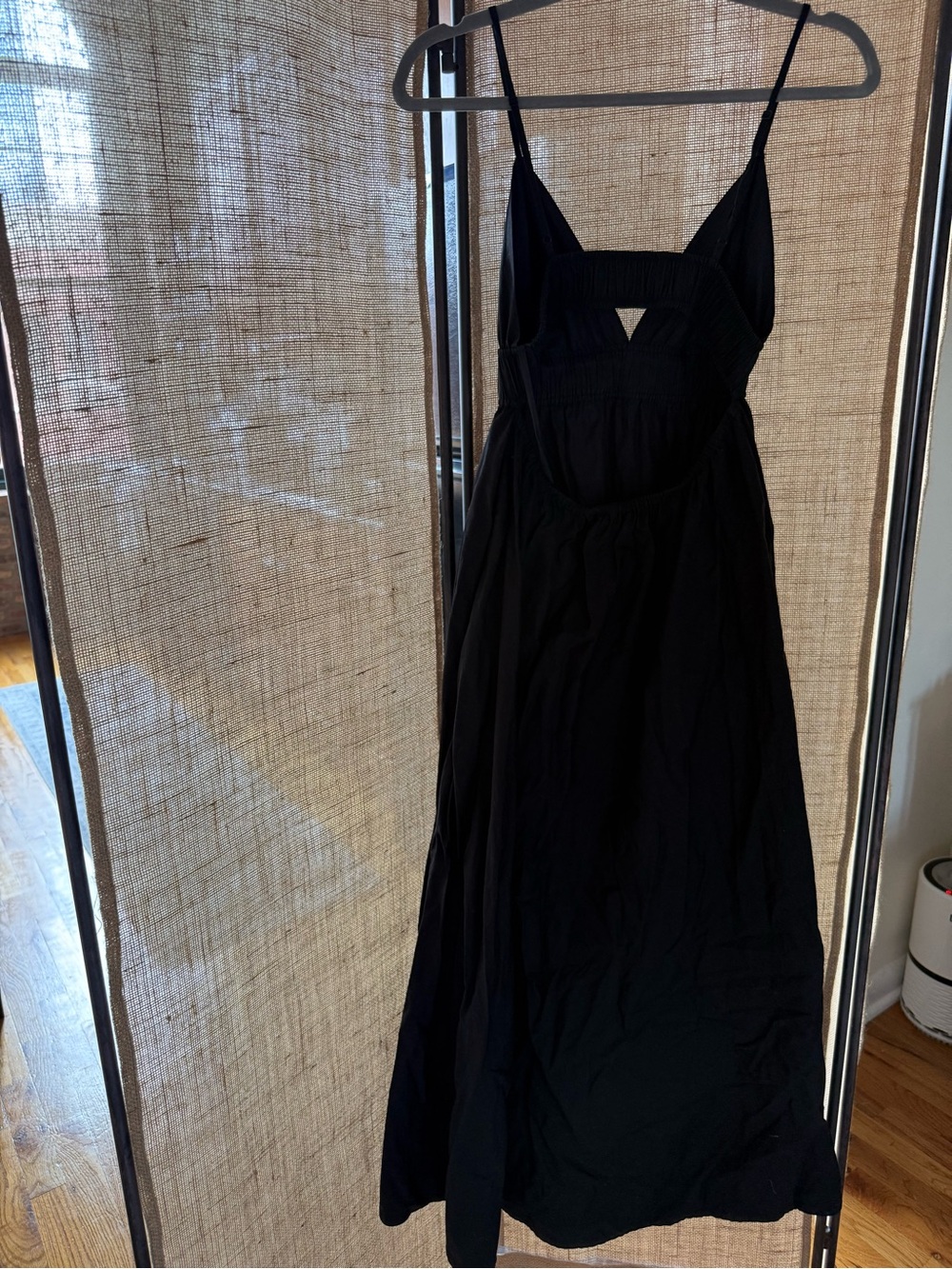 Aritzia Encourage Poplin Black Midi Skirt Dress - Picture 10 of 11